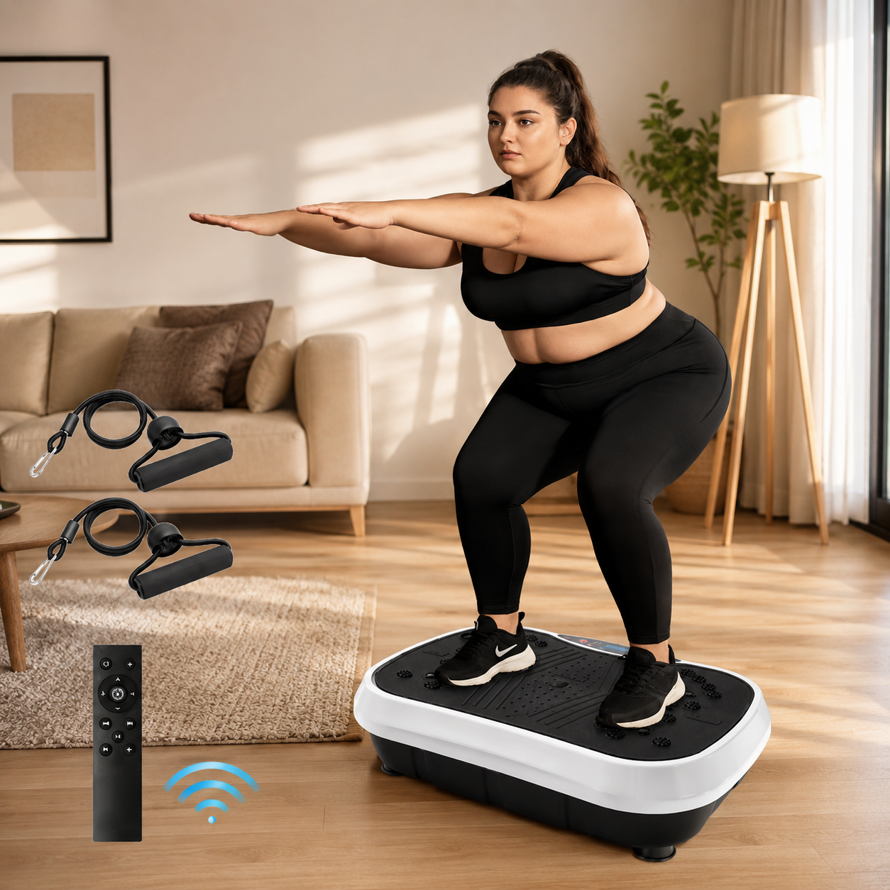 VibeFit™ Vibration Platform – Full Body Fitness Training Machine
