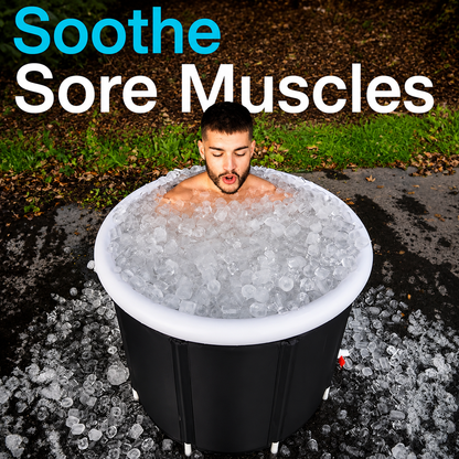 AquaRelax Portable Folding Bath Tub – Large Cold Therapy & Recovery Tub